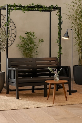 Lara Mindersiz İkili Bahçe Balkon Teras Koltuğu – Antrasit