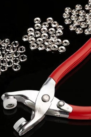 Kumaş Projeleriniz İçin Metal Çıtçıt Pense İle 25'li Düğme Seti: Hızlı Ve Kolay Çözüm