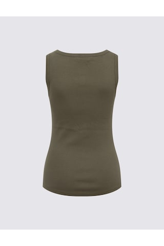 Marks & Spencer Pamuk Karışımlı Ribana Slim Fit Atlet Koyu Haki