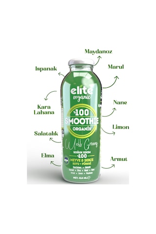 Elite Organik Smoothie Well Greens 414 Ml