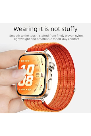 Huawei Watch Fit 5/ Fit 5 Pro/ Fit 4/ Fit 4 Pro/ Fit 3 Kordon Hafif Hasır Dokuma Havalandırmalı Band Fit 5 Pro Lansman