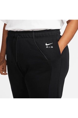 Nike Air Plus Mid Rise Piping Detail Joggers Alligator Fleece Kadın Eşofman Altı - Siyah