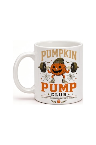 Özel Tasarım Kupa Bardak Halloween Pumpkin Konsept Baskılı Porselen Hediye Kupa Bardak