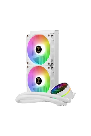 GAMDIAS CHIONE M3-240W 240MM WHITE EDITION LGA1200/AM4 SOKET ARGB