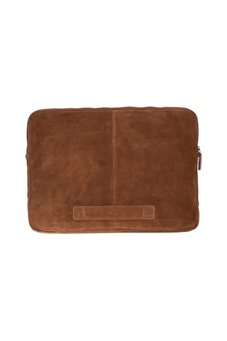 Camel Still Hakiki Süet Deri 15-16 İnç Macbook Uyumlu/laptop Kılıfı Taba