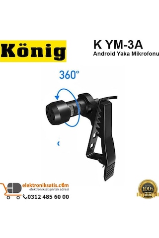 König K Ym 3A Android Yaka Mikrofonu