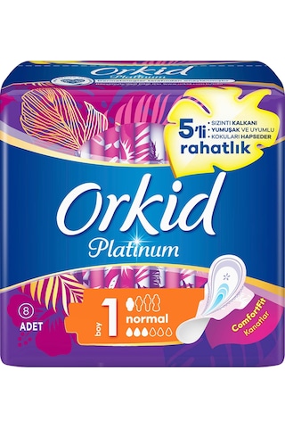 Orkid Platinum Hijyenik Ped Ultra Normal 8'li