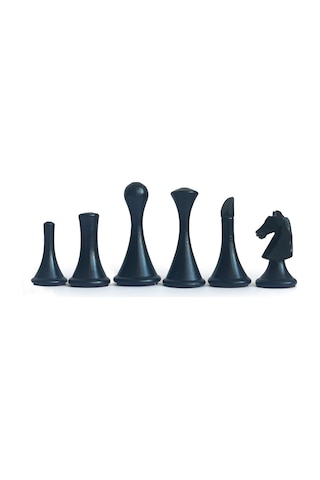 El Yapımı Şimşir Ahşap Soyut Modern Satranç Taşları 77mm
