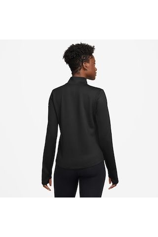 Nike Therma Fit Midlayer Yarım Fermuarlı Kadın Kışlık Sweatshirt-sportxstore Siyah