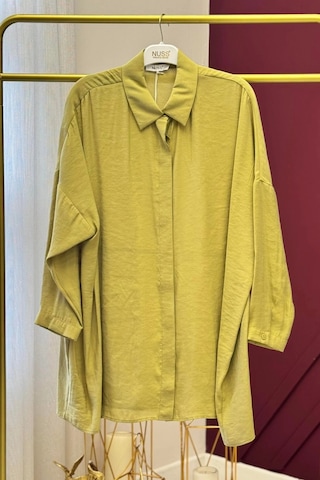 Nuss 3001 Oversize Basic Gömlek Olive