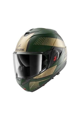 Shark Oxo Sıkter 180 Çene Açılır Kask Haki