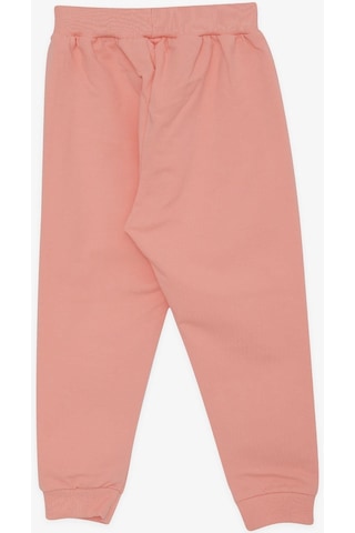 Breeze Kız Çocuk Eşofman Altı Tavşancık Nakışlı 1-4 Yaş, Somon-somon Somon