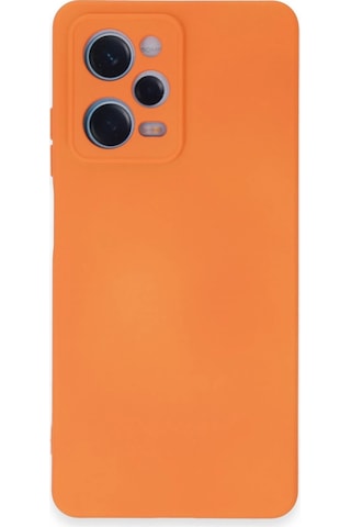 Newface Xiaomi Redmi Note 12 Pro 5g Kılıf Nano İçi Kadife Silikon Semeglbl - 91 - Turuncu