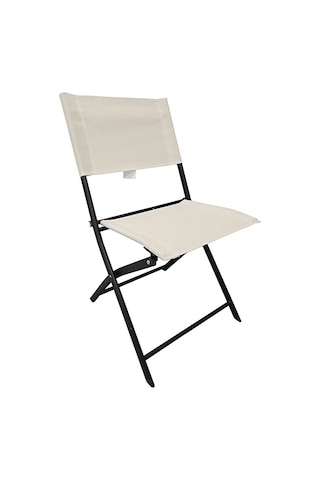 Aura Sandalye Krem Bahçe Balkon Sandalyesi Krem