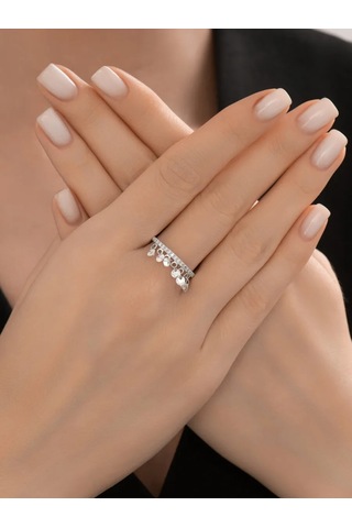 Sokolov 925 Ayar Gümüş Mücevher Klasik Yüzük 350850072 Gri