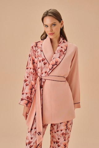 Suwen Lal Sabahlık Sh251236151021 Gül Desenli Çok Renkli