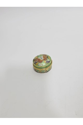 Antika Cloisonne Minyatür Kutu 4,4x2,5cm 077