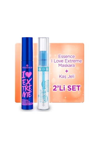 Essence I Love Extreme Volume Maskara & Essence Kirpik Kaş Jel Maskara