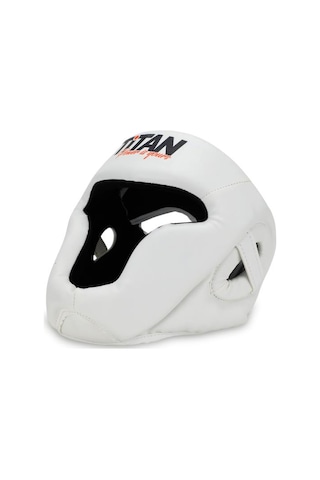 Titan Sport Yüz Korumalı Boks Kaskı , Beyaz Model Çok Renkli