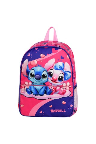 Waddell Lisanslı Stitch Temalı Anaokul Kreş Sırt Çantası 25507 Çok Renkli
