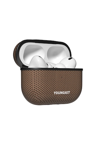 Airpods Pro Kılıf Magsafe Uyumlu Aramid Fiber Youngkit 1500d Kevlar Extreme Wing Serisi Gold