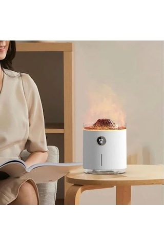 Akıllı Aromaterapi Nemlendirici, Simüle Alev Tasarımı