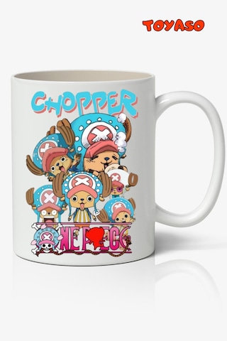 One Piece Tony Chopper Anime Temalı Beyaz Kupa Bardak Sevgiliye Arkadaşa Hediye Beyaz