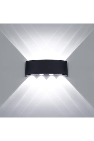 Modern Led Tavan Lambası Su Geçirmez Alüminyum Duvar Aplik Yıkayıcı Işık İç Mekan Dış Mekan Koridor Koridor Koridor 8w Siyah Çok Renkli