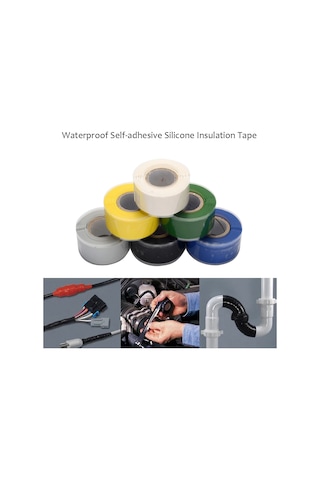 Xindoker Yüksek Isıya Dayanıklı Kendinden Yapışkanlı Silikon Bant -50 C İle 500 C Arası Kullanım 3m X 3cm