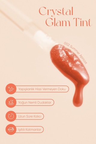 Clio Crystal Glam Tint 02 Summer Apricot 02