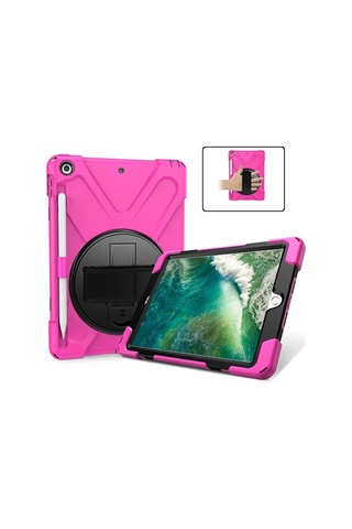 iPad Uyumlu 9.72017 iPad Uyumlu 9.7 2018 Kalem Yerli Standlı Zırh Kılıf/shockproof Case- 5775 Tablet Kılıfı
