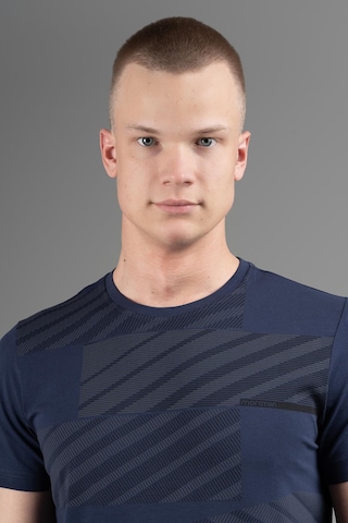 Maraton Regular Erkek Bisiklet Yaka Açık Lacivert T-shirt Lacivert