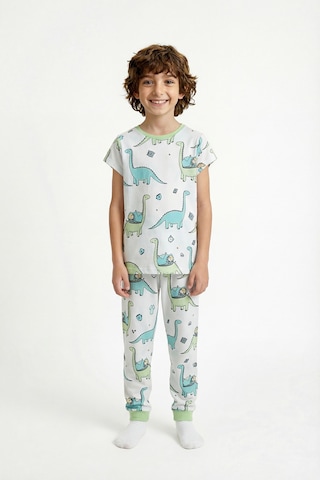 Penti - Açık Yeşil Erkek Çocuk Sleepasaurus Pamuklu 2'li Pijama Takımı