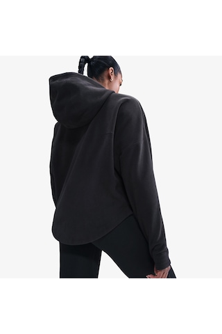 Nike One Therma-fıt Fz Top Oversıze Polar Kadın Siyah Sweatshirt-sportxstore