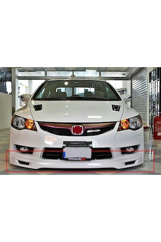 Honda Civic Fd6 Makyajlı Ön Tampon Eki Karlık Fiberglass Boyasız