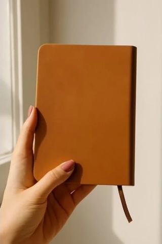 Termo Deri Kapaklı Noktalı Defter - A5 128 Yaprak 124-Pembe