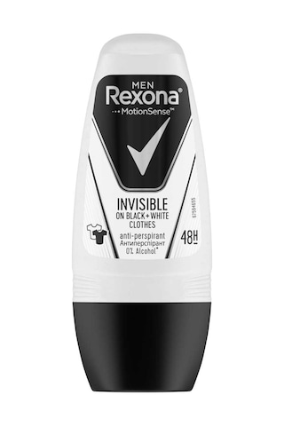Rexona Men Invisible Black+White Erkek Roll-On Deodorant 50 ML x 2