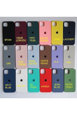 Apple Uyumlu iPhone 13 Lansman Içi Kadife Silikon Logolu Kilif 513851530