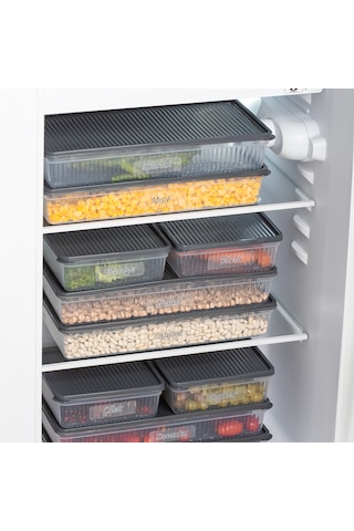 Porsima 24 Lü No-frost Buzdolabı Düzenleyici Saklama Kabı Antrasi