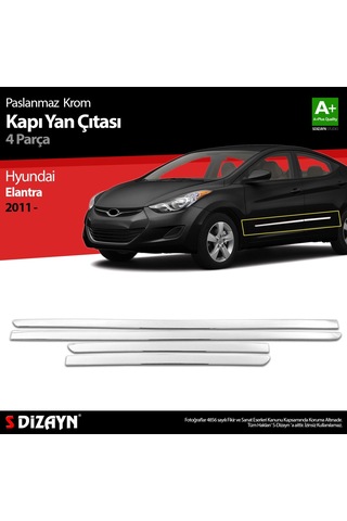 Hyundai Elantra Krom Kapı Yan Çıtası 2011 Üzeri