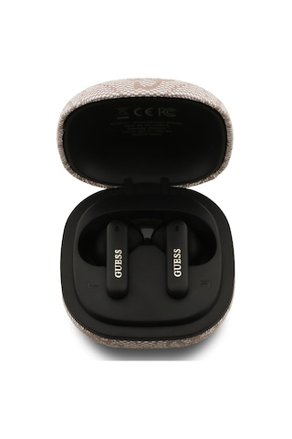 Guess PU 4G Desenli Klasik Metal Yazı Logolu Bluetooth 5.4 Kulak İçi Kulaklık