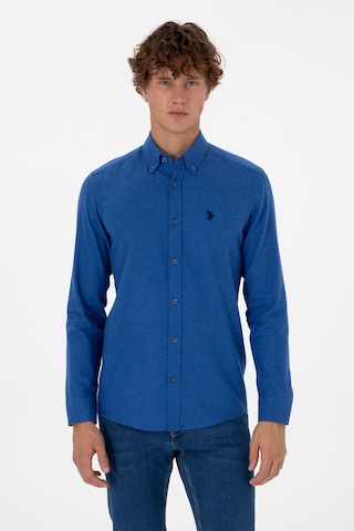 U.s. Polo Assn. Erkek Mavi Gömlek Basic 50316721-vr212 Royal Blue