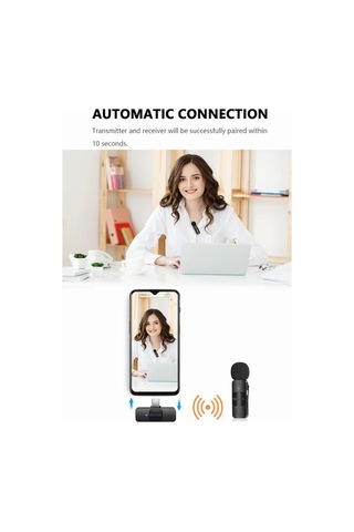 Ebitda Springsun Mikrofon By-v20 2.4g Kablosuz Mikrofon Sistemi, Klipsli Telefon Mikrofonu