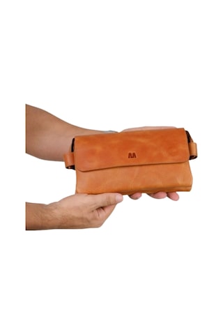 Mft Leather Hakiki Deri Unisex El Çantası Boliva 9874 Tiguan Camel