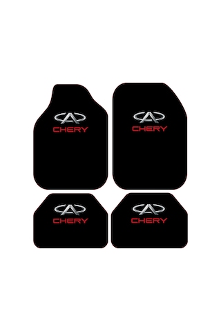 Dekoratif Chery Desenli Oto Paspas Takımı