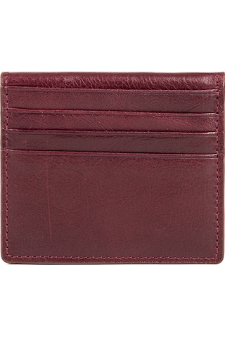 Bayderi Luis Unisex Hakiki Deri Kartlık Bordo