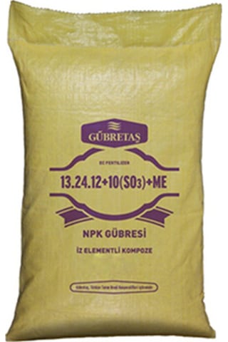 Gübretaş 6 Çeşit Besin Maddeli 13.24.12+10(So3)+Me Gübre-10 KG