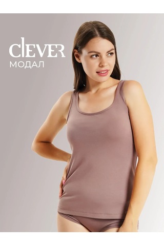 Clever Wear Geniş Askılı İç Çamaşırı Atlet 149937462 Kahve