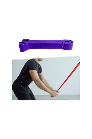 Dolıty Direnç Bandı Spor Salonu Streç Yoga Egzersiz Pilates 50-ila-100-lb-mor Mor