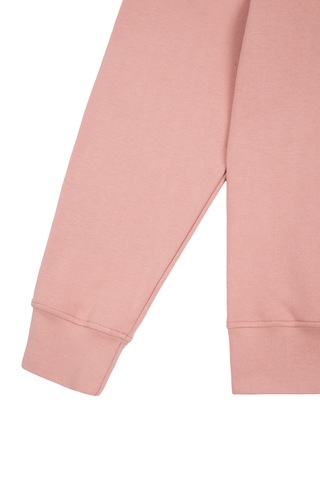 Beord Pembe %100 Pamuk Bisiklet Yaka Sweatshirt Bss1-150